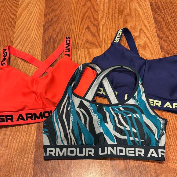 LG Other - Under Armour Sports Bra Set - Orange, Blue, and Patterned